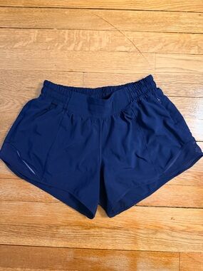 Hotty Hot Low-Rise Lined Short 2.5" - Navy - Size 6